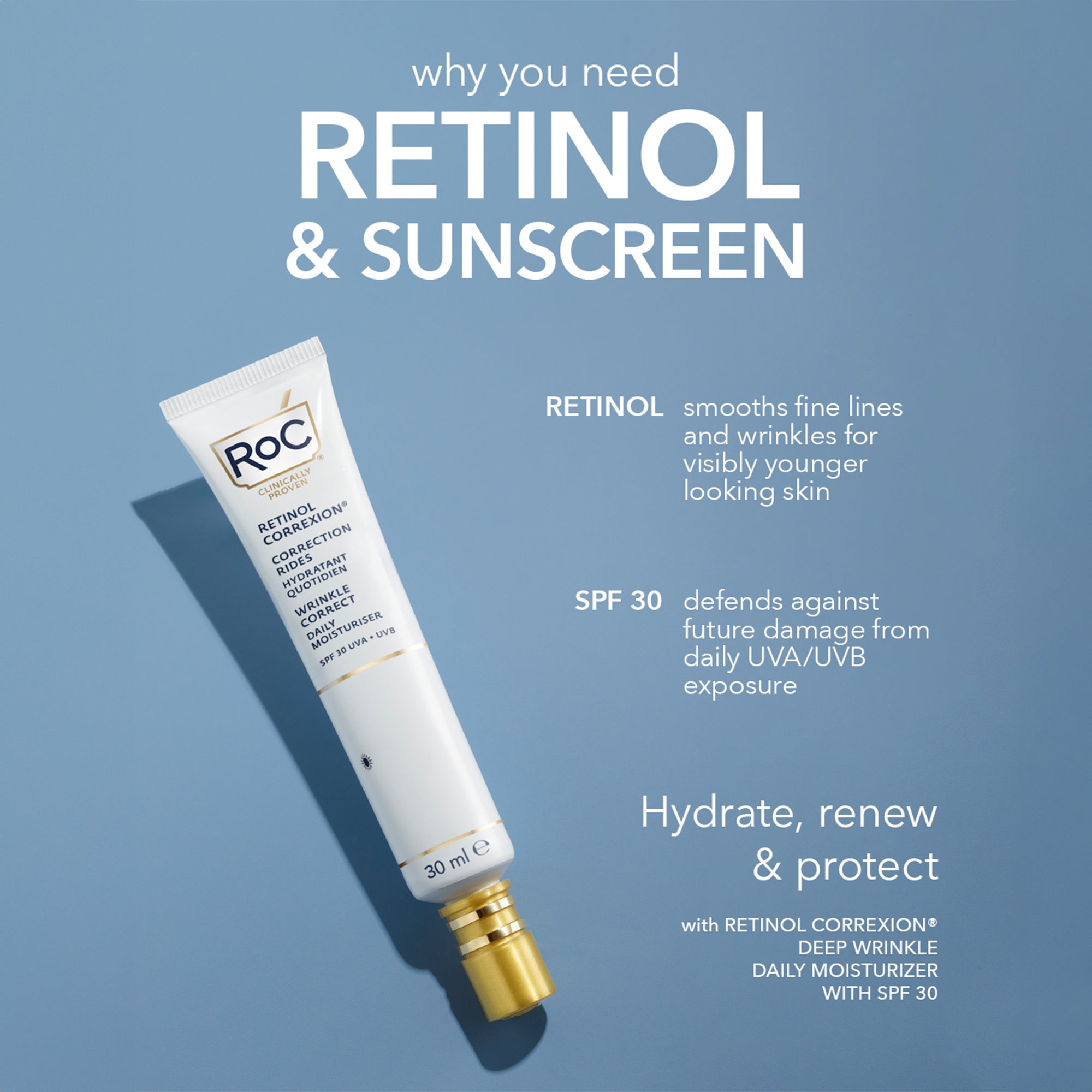 Retinol Correxion Wrinkle Correct Daily Moisturiser SPF30 image 3