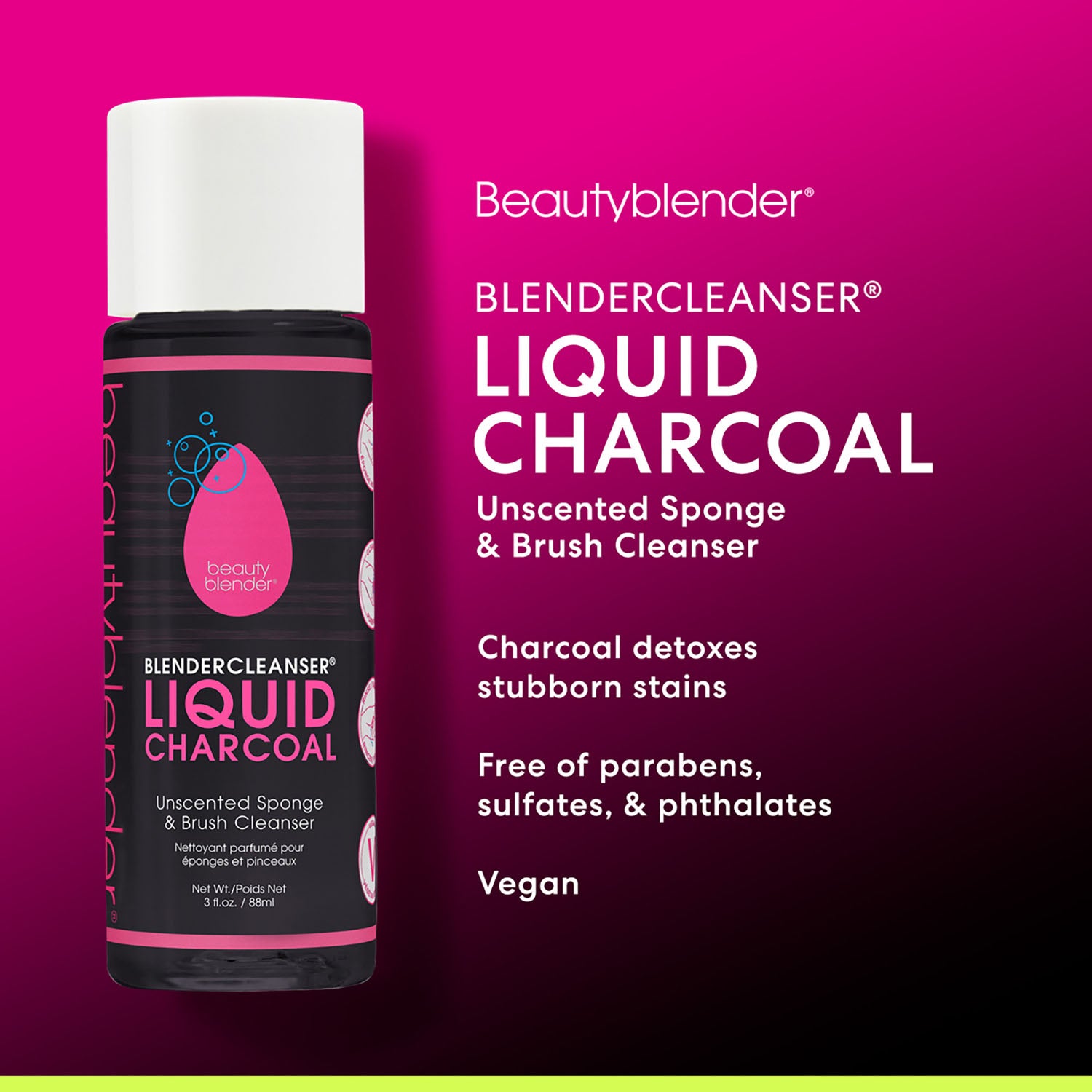 Beautyblender 3 oz. liquid blendercleanser - Charcoal image 2